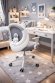 Крісло обертове дитяче з підставкою для ніг PERFECT KIDS ASTRONAUT GRAY Perfect Home Сірий (PFH-092113)