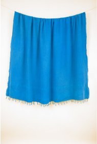 Плед-накидка Stone Throw denim синій 140х170 см 2000022171427