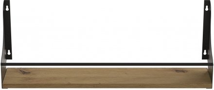 Полиця настінна Ferrum-decor Ізі 260x700x150 метал Чорний ДСП Дуб Артизан 16 мм (FRD-102952) Полиця настінна Ferrum-decor Ізі 260x700x150 метал Чорний ДСП Дуб Артизан 16 мм (FRD-102952)