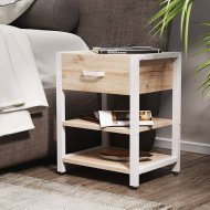 Тумба універсальна Ferrum-decor Вів'єн 1/2 50x41x40 білий ДСП Дуб Сан-Марино 16мм (FRD-104128) Тумба універсальна Ferrum-decor Вів'єн 1/2 50x41x40 білий ДСП Дуб Сан-Марино 16мм (FRD-104128)