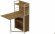 Стіл книжка з етажеркою Практик 1 Ferrum-decor 1200x640x990 Білий метал ДСП Дуб Артизан 16 мм (FRD-104623)