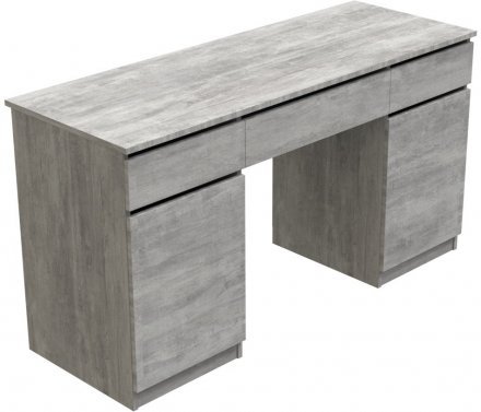 Стіл комп'ютерний Віто 2 Ferrum-decor 750x1400x500 ДСП Бетон 16 мм (FRD-104835) Стіл комп'ютерний Віто 2 Ferrum-decor 750x1400x500 ДСП Бетон 16 мм (FRD-104835)