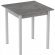 Стіл кухонний Ferrum-decor Дієго 75x80x80 Білий ДСП Бетон 16мм (FRD-105576)
