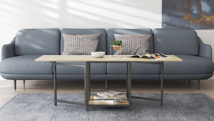 Стіл журнальний трансформер Куб Комбо Ferrum-decor 540x532x500 Чорний метал ДСП - Дуб Сонома 16 мм (FRD-105153) Стіл журнальний трансформер Куб Комбо Ferrum-decor 540x532x500 Чорний метал ДСП - Дуб Сонома 16 мм (FRD-105153)