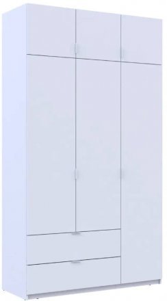 Шафа для одягу Doros Лукас Білий 3ДСП 135х50х240 DRS-011652 (80737800) Шафа для одягу Doros Лукас Білий 3ДСП 135х50х240 DRS-011652 (80737800)