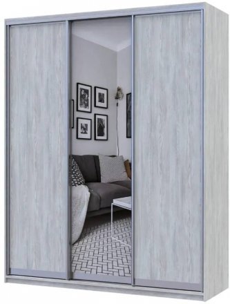 Шафа-купе Doros Сити Лайт Сосна Натти 2 ДСП / 1 дзеркало 180х60х225 (DRS-011969)