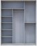 Шафа-купе Doros Сити Лайт Сосна Натти 2 ДСП / 1 дзеркало 180х60х225 (DRS-011969)