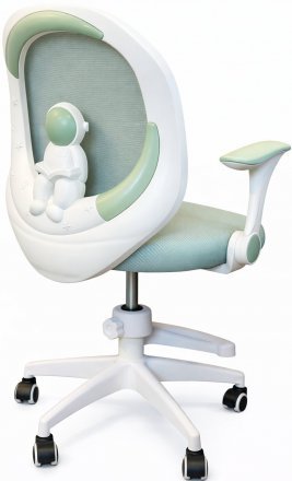 Крісло обертове дитяче з підставкою для ніг PERFECT KIDS ASTRONAUT GREEN Perfect Home Зелений (PFH-092114) Крісло обертове дитяче з підставкою для ніг PERFECT KIDS ASTRONAUT GREEN Perfect Home Зелений (PFH-092114)