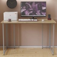 Письмовий стіл Ferrum-decor Ханна 75x100x70 сірий ДСП Дуб Сонома 16мм (FRD-101422)
