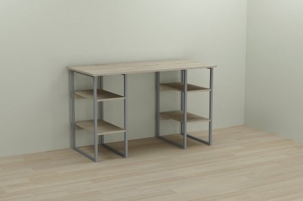 Письмовий стіл Ferrum-decor Тім 75x140x60 сірий ДСП Дуб Сонома 16мм (FRD-102469)