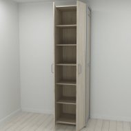 Шафа Гардероб Уні секція 7 серії Конект Ferrum-decor 220x60x50см Сірий метал ДСП Дуб Сонома 16 мм (FRD-104565) Шафа Гардероб Уні секція 7 серії Конект Ferrum-decor 220x60x50см Сірий метал ДСП Дуб Сонома 16 мм (FRD-104565)
