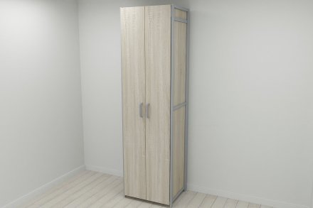 Шафа Гардероб Уні секція 7 серії Конект Ferrum-decor 220x60x50см Сірий метал ДСП Дуб Сонома 16 мм (FRD-104565) Шафа Гардероб Уні секція 7 серії Конект Ferrum-decor 220x60x50см Сірий метал ДСП Дуб Сонома 16 мм (FRD-104565)