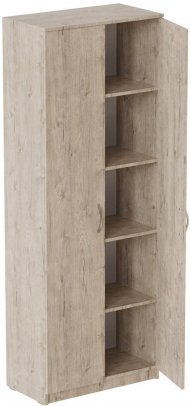 Шафа Анжело Ferrum-decor на 5 полиць 2 двері 1900x700x380 ДСП Дуб Сан-Марино 16 мм (FRD-105014)