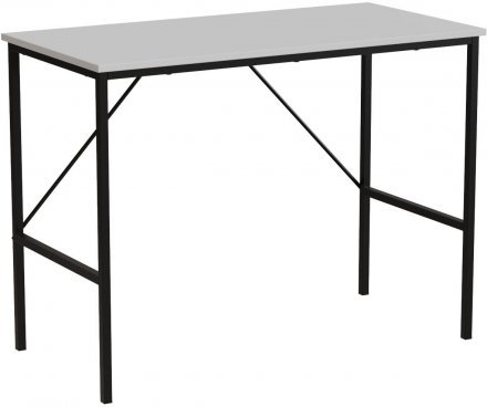 Стіл письмовий Line Тайм Ferrum-decor 750x1000x500 Чорний метал ДСП Біле 16 мм (FRD-104864)