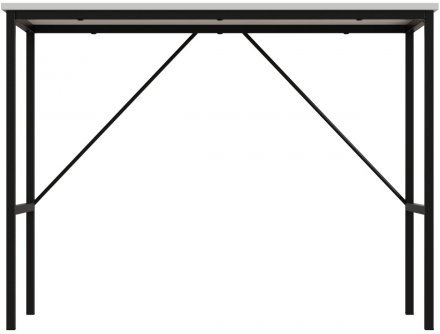 Стіл письмовий Line Тайм Ferrum-decor 750x1000x500 Чорний метал ДСП Біле 16 мм (FRD-104864)