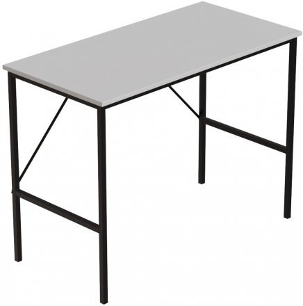 Стіл письмовий Line Тайм Ferrum-decor 750x1000x500 Чорний метал ДСП Біле 16 мм (FRD-104864)