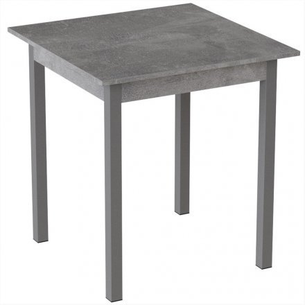 Стіл кухонний Ferrum-decor Дієго 75x80x80 Сірий ДСП Бетон 16мм (FRD-105577)