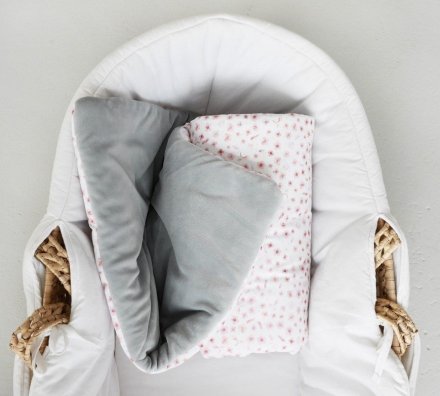 Ковдра двостороння 80х100 см Pink Flowers lullalove-1380