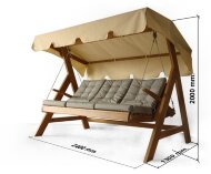 Гойдалка садова Montblanc Classic (дерево) SMC001 Гойдалка садова Montblanc Classic (дерево) SMC001