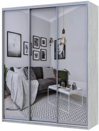 Шафа-купе Doros City Light Сосна Натти 3 Дзеркала 180х60х225 (DRS-011970)