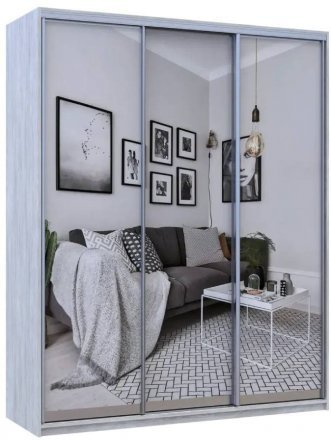 Шафа-купе Doros City Light Сосна Натти 3 Дзеркала 180х60х225 (DRS-011970)