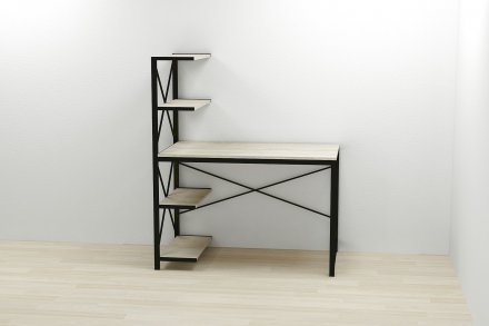 Комп'ютерний стіл Ferrum-decor Джек 75x140x60 Чорний ДСП Сонома (FRD-104403)