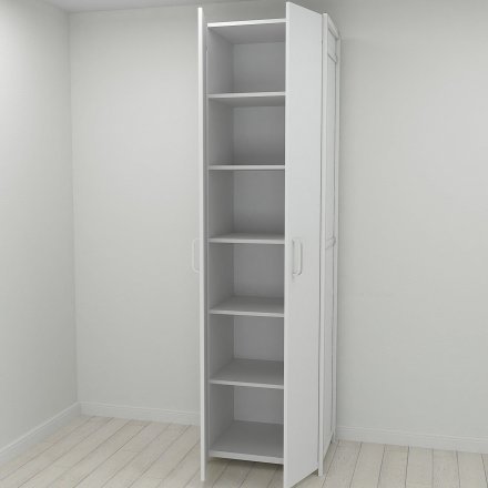 Шафа Гардероб Уні секція 7 серії Конект Ferrum-decor 220x60x50см Білий метал ДСП Білий 16 мм (FRD-104567) Шафа Гардероб Уні секція 7 серії Конект Ferrum-decor 220x60x50см Білий метал ДСП Білий 16 мм (FRD-104567)