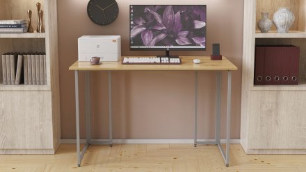 Комп'ютерний стіл Ferrum-decor Ханна 75x120x60 сірий ДСП Дуб Артізан 32мм (FRD-106216)