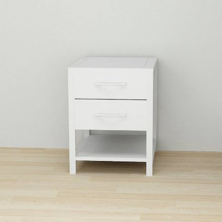 Тумба універсальна Ferrum-decor Вів'єн 2/1 50x41x40 білий ДСП Біле 16мм (FRD-104176) Тумба універсальна Ferrum-decor Вів'єн 2/1 50x41x40 білий ДСП Біле 16мм (FRD-104176)
