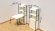 Стіл книжка з етажеркою Практик 2 Ferrum-decor 1555x640x990 Чорний метал ДСП Біле 16 мм (FRD-104625)