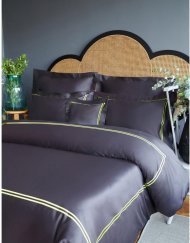Постільна білизна сатин Milano antrasit-yesil антрацит-зелений євро svt-2000022291712