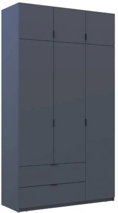 Шафа для одягу Doros Лукас Графіт 3ДСП 135х50х240 DRS-011654 (80737801)