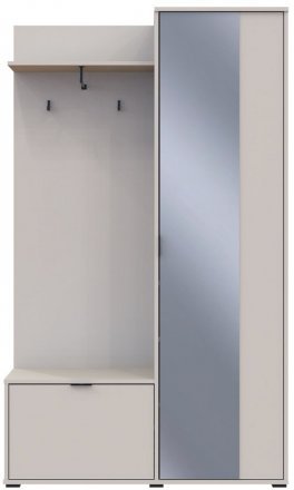 Передпокій Doros Дора Кашемір 1 ДСП/1 Дзеркало 113.5х40х192 DRS-011780 (44900364) Передпокій Doros Дора Кашемір 1 ДСП/1 Дзеркало 113.5х40х192 DRS-011780 (44900364)