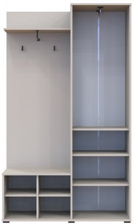 Передпокій Doros Дора Кашемір 1 ДСП/1 Дзеркало 113.5х40х192 DRS-011780 (44900364) Передпокій Doros Дора Кашемір 1 ДСП/1 Дзеркало 113.5х40х192 DRS-011780 (44900364)