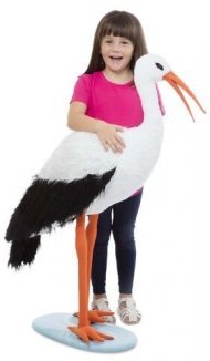 Величезний плюшевий лелека 115 см MD30407 Величезний плюшевий лелека 115 см MD30407