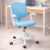 Крісло обертове дитяче з підставкою для ніг PERFECT KIDS BLUE Perfect Home Блакитний (PFH-092116)