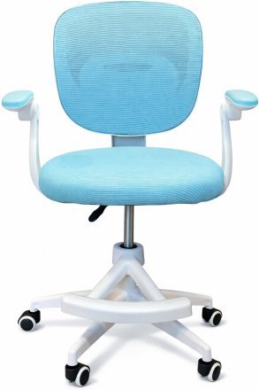 Крісло обертове дитяче з підставкою для ніг PERFECT KIDS BLUE Perfect Home Блакитний (PFH-092116)