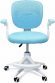 Крісло обертове дитяче з підставкою для ніг PERFECT KIDS BLUE Perfect Home Блакитний (PFH-092116)