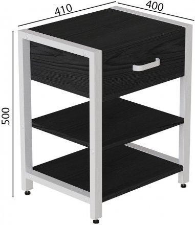 Тумба універсальна Ferrum-decor Вів'єн 1/2 50x41x40 білий ДСП Сосна Кембра 16мм (FRD-104132)