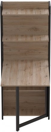 Стіл книжка з етажеркою Практик 2 Ferrum-decor 1555x640x990 Чорний метал ДСП Дуб Сан-Марино 16 мм (FRD-104626) Стіл книжка з етажеркою Практик 2 Ferrum-decor 1555x640x990 Чорний метал ДСП Дуб Сан-Марино 16 мм (FRD-104626)