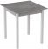 Стіл кухонний Ferrum-decor Дієго 75x90x90 Білий ДСП Бетон 16мм (FRD-105579)