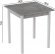 Стіл кухонний Ferrum-decor Дієго 75x90x90 Білий ДСП Бетон 16мм (FRD-105579)