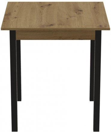 Стіл кухонний Ferrum-decor Дієго 75x90x90 Чорний ДСП Дуб Артизан 16мм (FRD-105721)