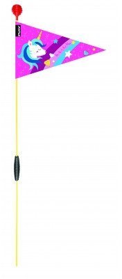 Прапорець для велосипеда SW 3 Pink Unicorn 9226