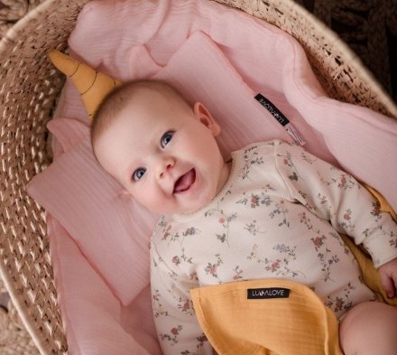 Ковдра всесезонна 65x70 см Powder Pink lullalove-7484 Ковдра всесезонна 65x70 см Powder Pink lullalove-7484