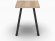 Табурет кухонний Ferrum-decor 430x320x320 Чорний метал ДСП Дуб Сонома 16 мм (FRD-104640)