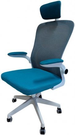 Крісло обертове комп'ютерне/дитяче OC-8970W Perfect Home Україна Сірий/блакитний (PFH-092061)