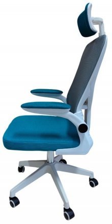 Крісло обертове комп'ютерне/дитяче OC-8970W Perfect Home Україна Сірий/блакитний (PFH-092061)