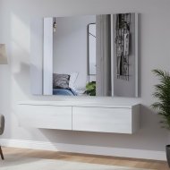 Комплект меблів Doros Левія + дзеркало Біле дерево 100х32х100 (DRS-011840) Комплект меблів Doros Левія + дзеркало Біле дерево 100х32х100 (DRS-011840)