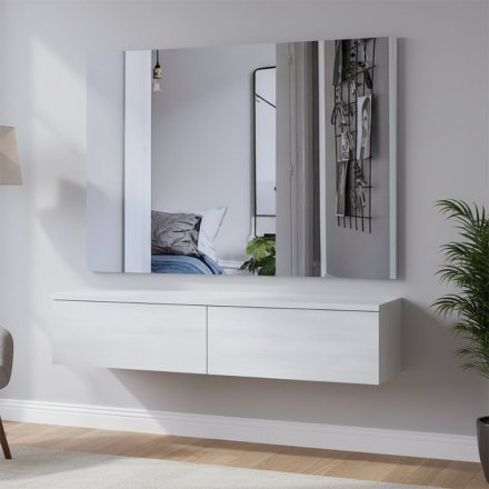 Комплект меблів Doros Левія + дзеркало Біле дерево 100х32х100 (DRS-011840)